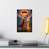 Moses Parting Sea By Night Dramatic