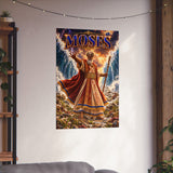 Moses Parting Sea By Night Dramatic