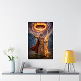 Moses Parting Sea By Night Dramatic