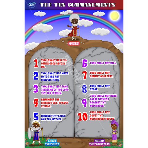 10 Commandments Chibi KJV