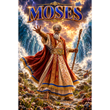 Moses Parting Sea By Night Dramatic