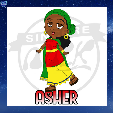 Asher Chibi Sister Sticker