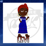 Levi Chibi Sister Sticker